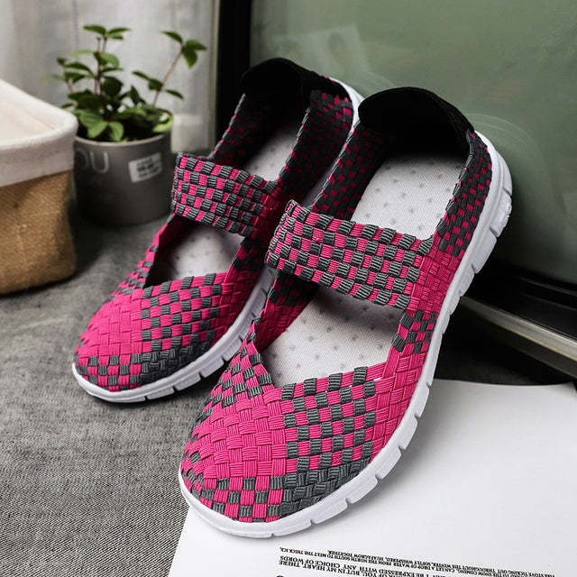 Woven Women's Plus Size Shoes for Bunions and Swollen Feet