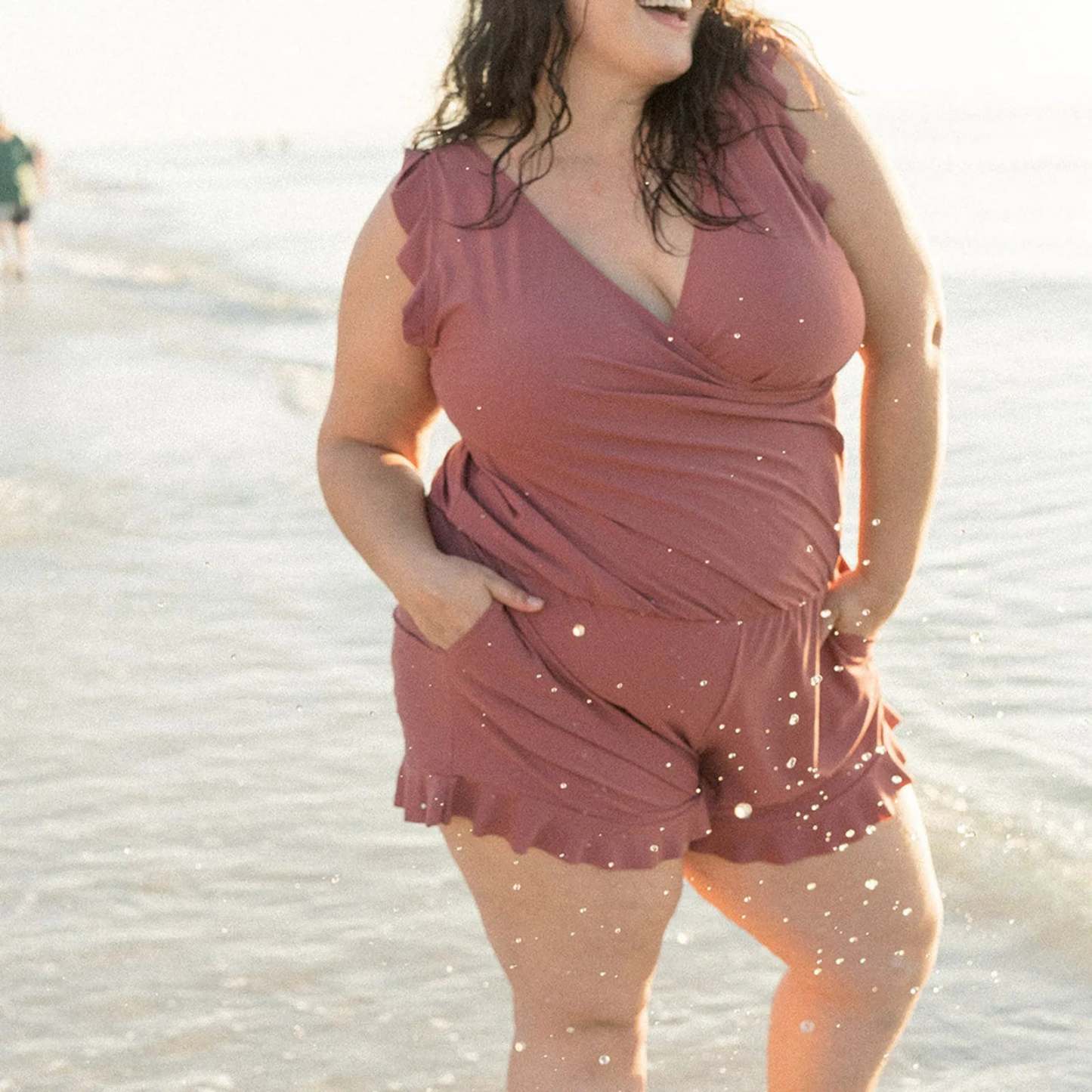 Swim Romper built-in Bra