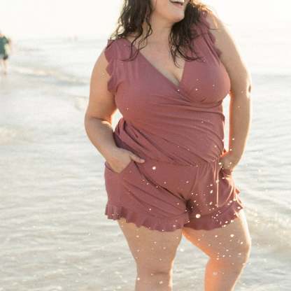 Swim Romper built-in Bra