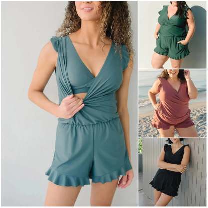 Swim Romper built-in Bra