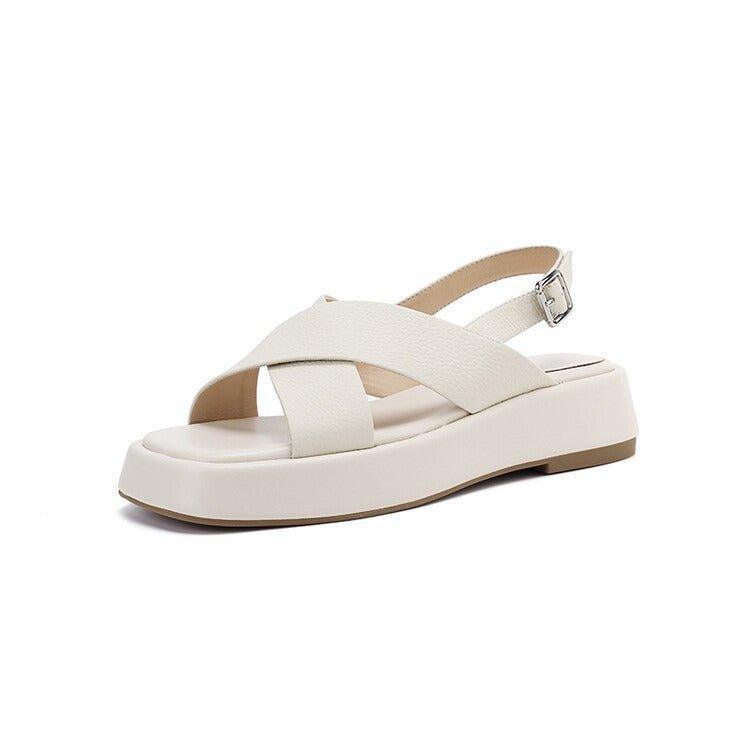 Thick Sole Ladies’ Summer Sandals with Straps