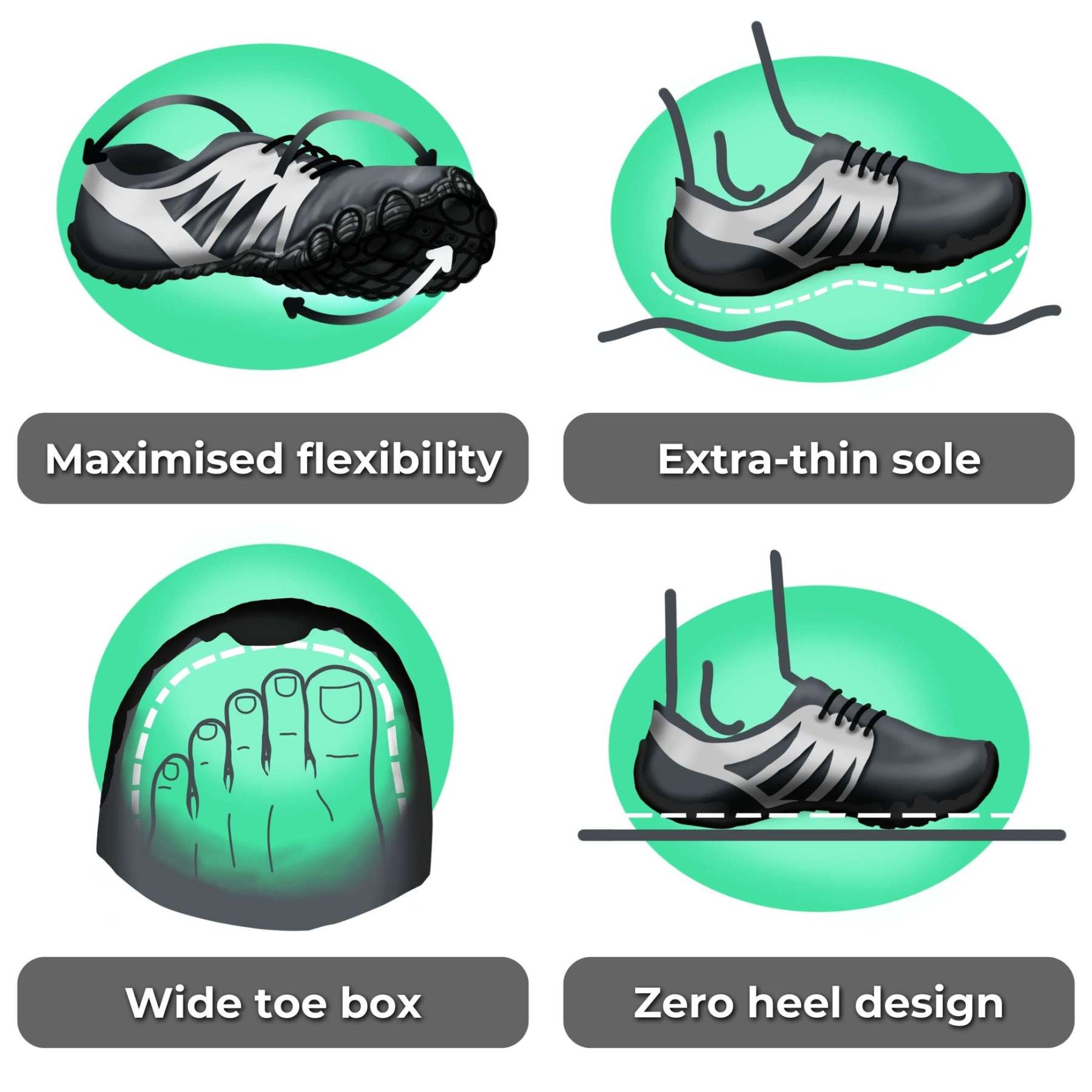 Water-Resistant Barefoot Shoes