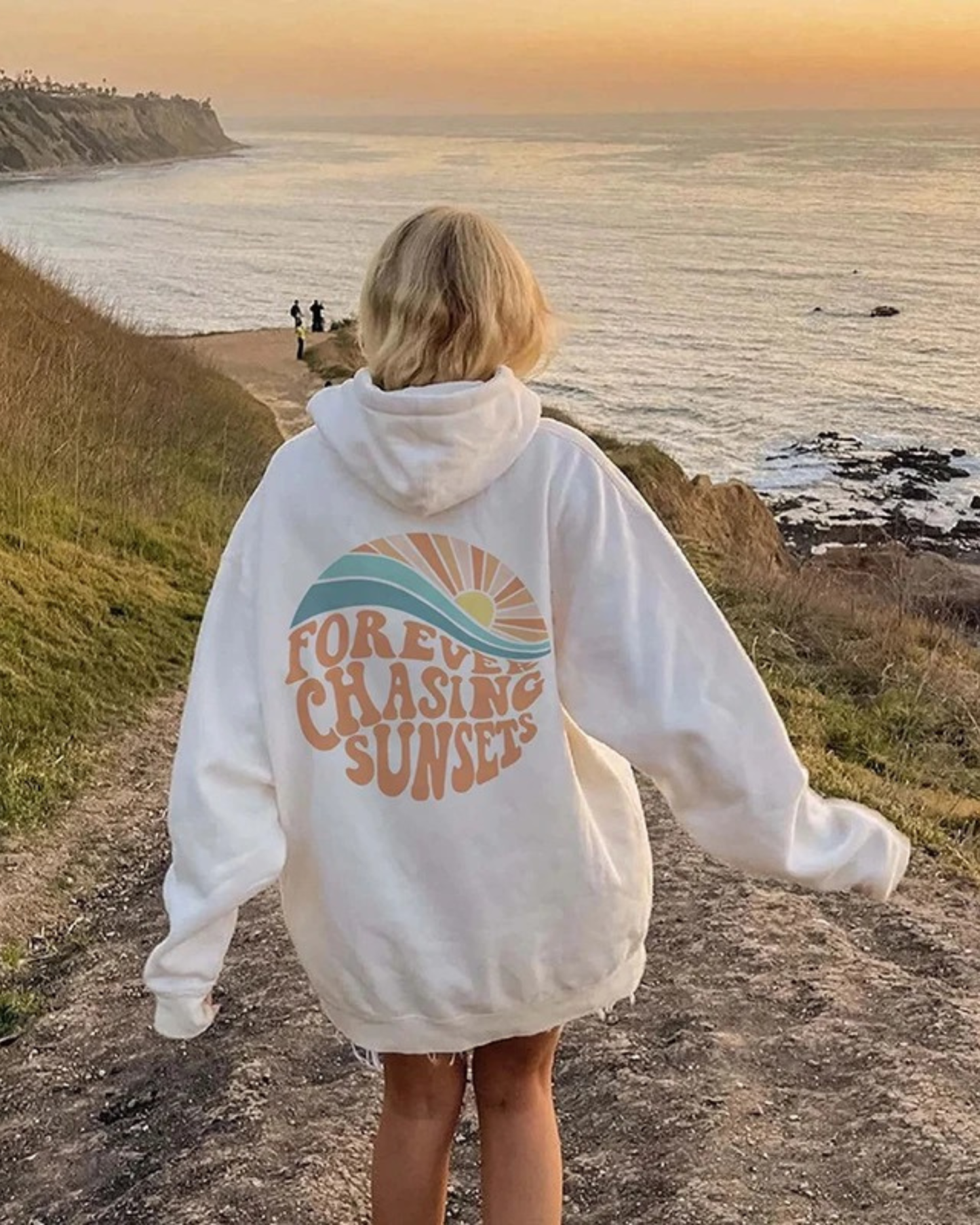 Stylish hoodie "Forever Chasing Sunsets