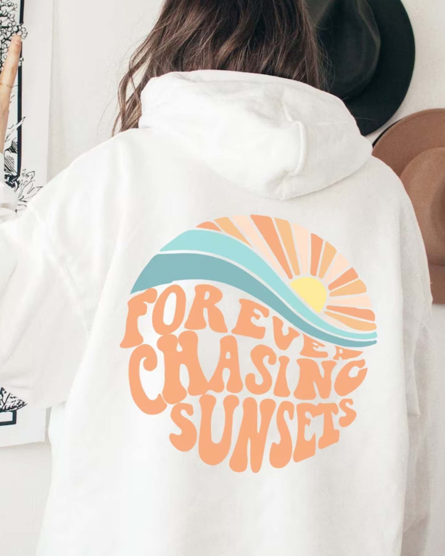 Stylish hoodie "Forever Chasing Sunsets