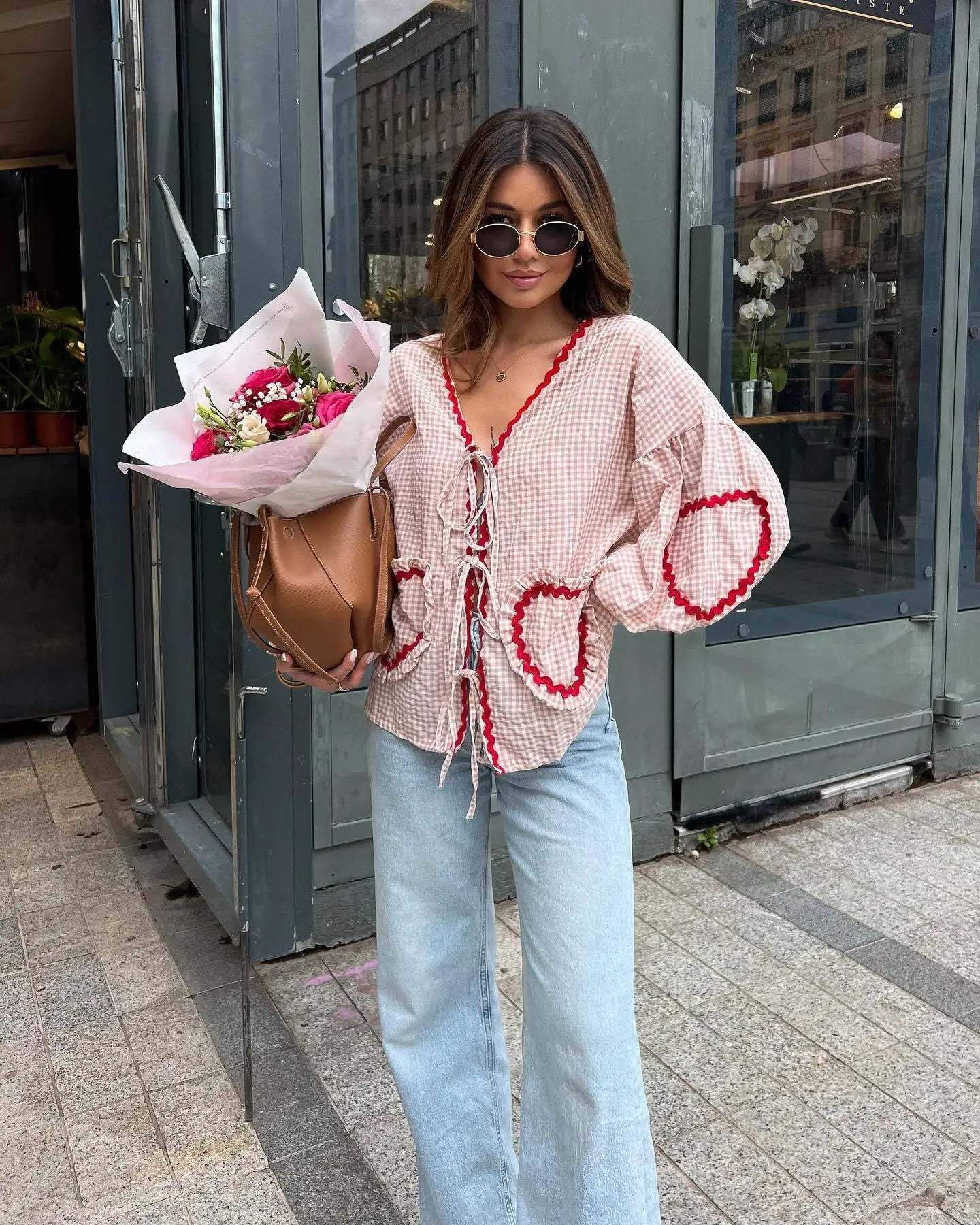 Retro Loose Heart Blouse