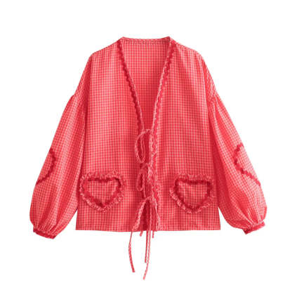 Retro Loose Heart Blouse