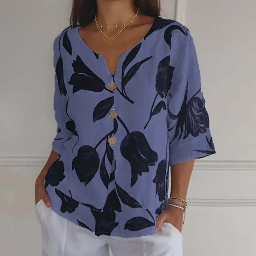 printed-v-neck-tunic-top