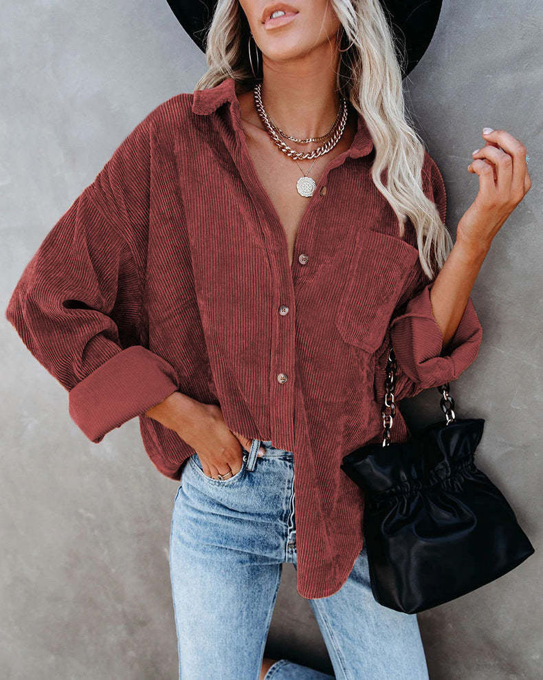 Vintage Corduroy Shirt for Women