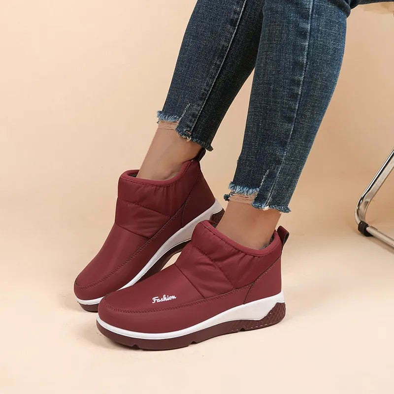 Orthopedic Women Winter Boots Waterproof Warm Soft AntiSlip Casual Ankle Boots