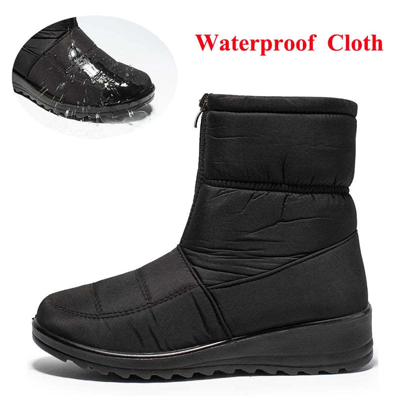 Women Orthopedic Boots Plush Ankle Booties