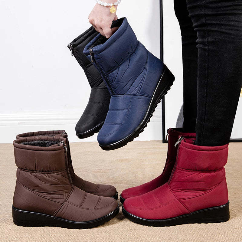 Women Orthopedic Boots Plush Ankle Booties