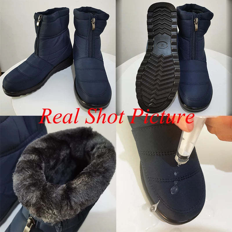 Women Orthopedic Boots Plush Ankle Booties