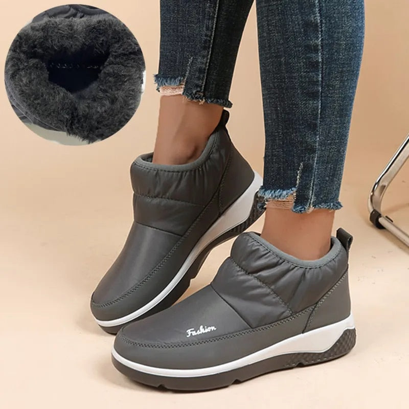 Orthopedic Women Winter Boots Waterproof Warm Soft AntiSlip Casual Ankle Boots
