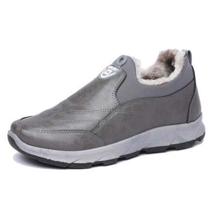 Orthopedic Snow Boots For Men Plush Slip-on Winter Shoes