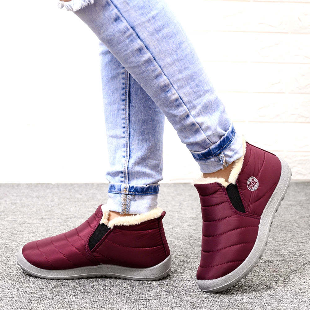 Orthopedic Shoes Women Fur Waterproof Winter Boots