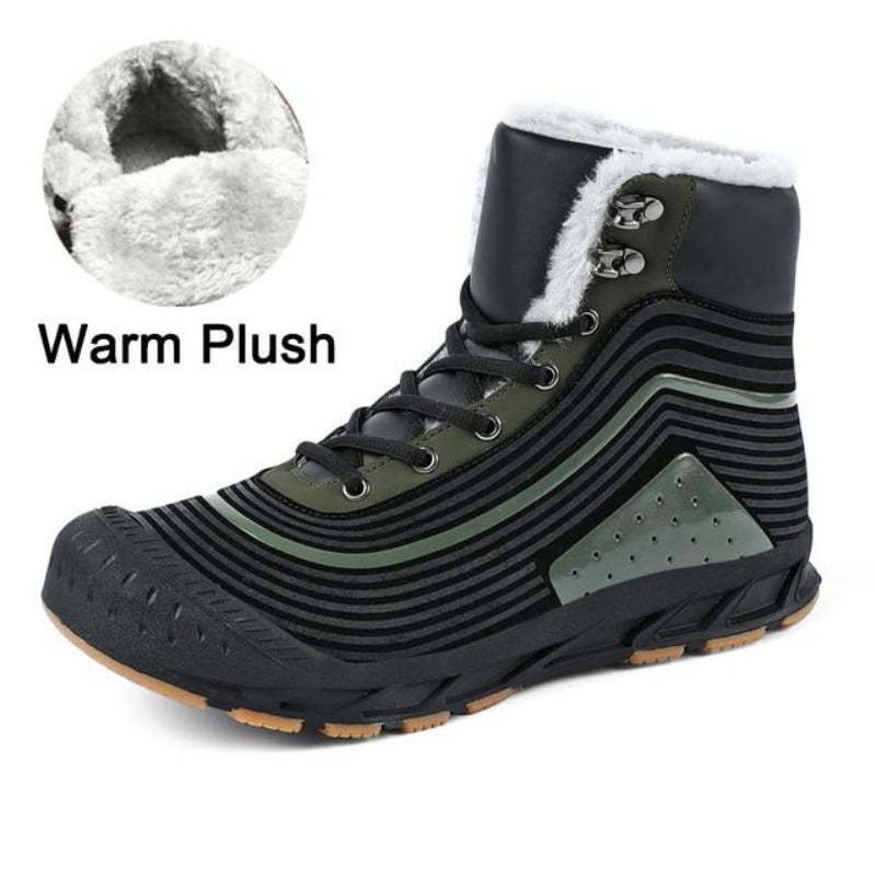 Trendy Winter Boots For Men Waterproof Fur Orthopedic Shoes