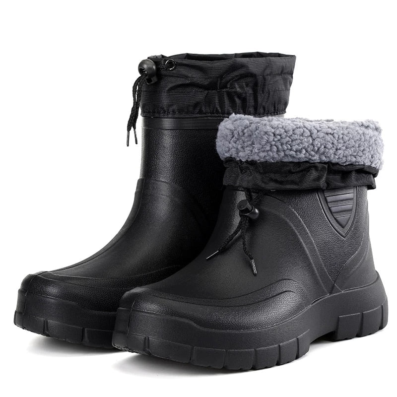 Men Snow Boots Waterproof Warm Orthopedic Shoes