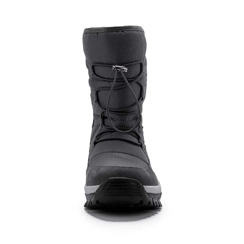 Men Waterproof Orthopedic Winter Shoes Fur Snow Boots