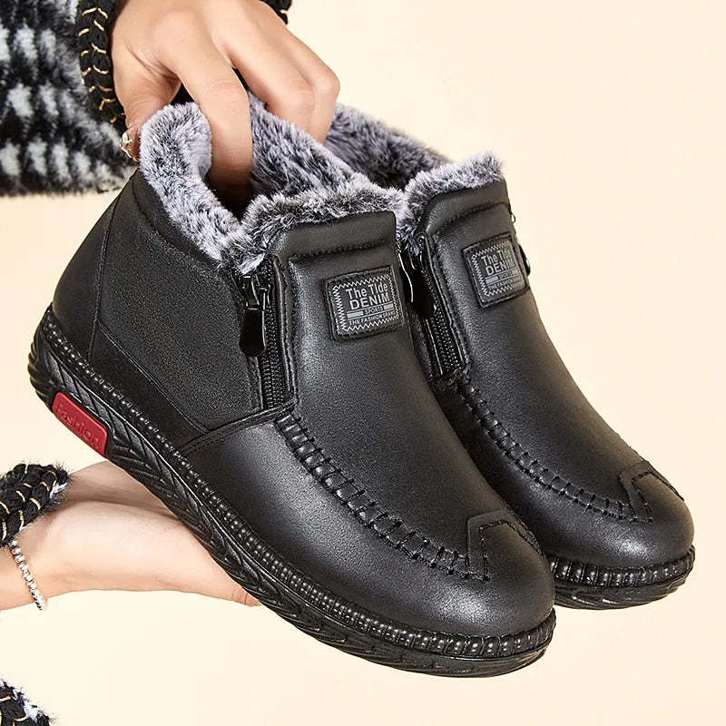 Orthopedic Women Boots Arch Support Warm Waterproof Ankle Boots