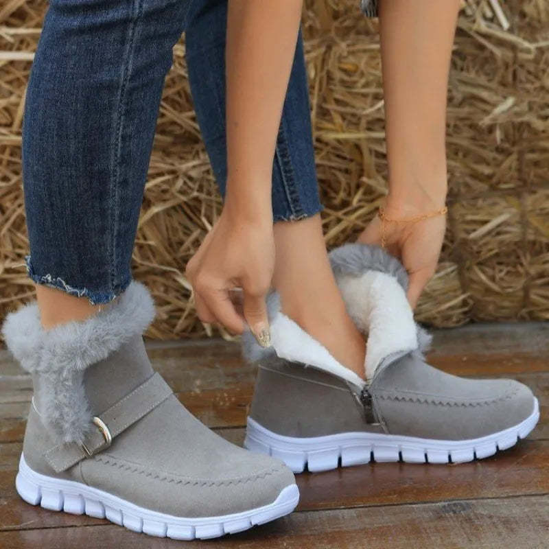 Orthopedic Women Boots Winter Fur Lining Extra Comfortable Warm Fashion Snow Boots