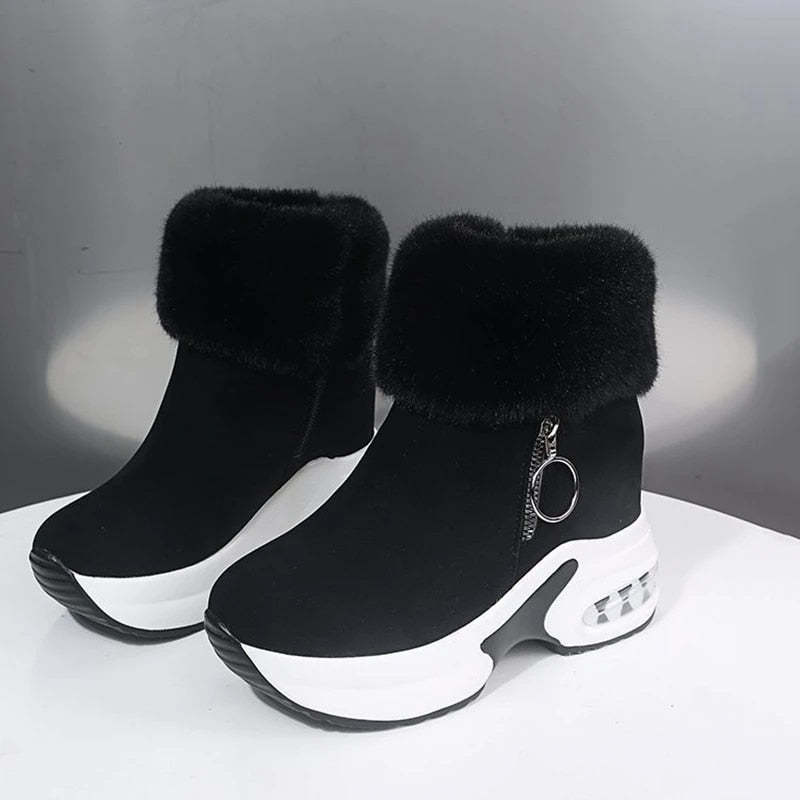 Orthopedic Boots For Women Arch Support Warm Fur Ankle Boots