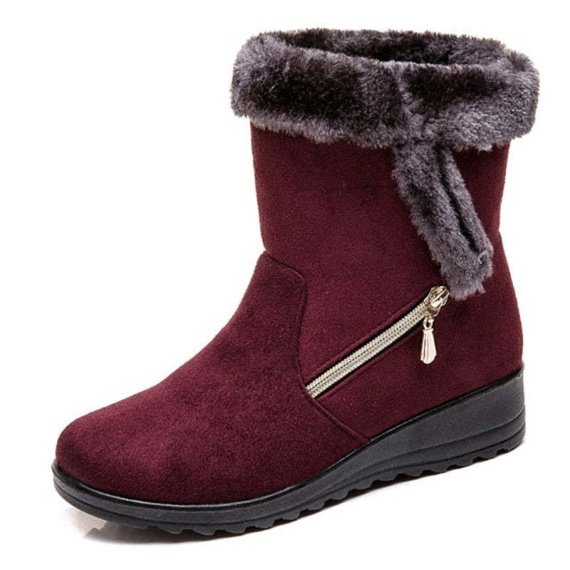 Women Winter Boots Fur Collar Casual Orthopedic Shoes
