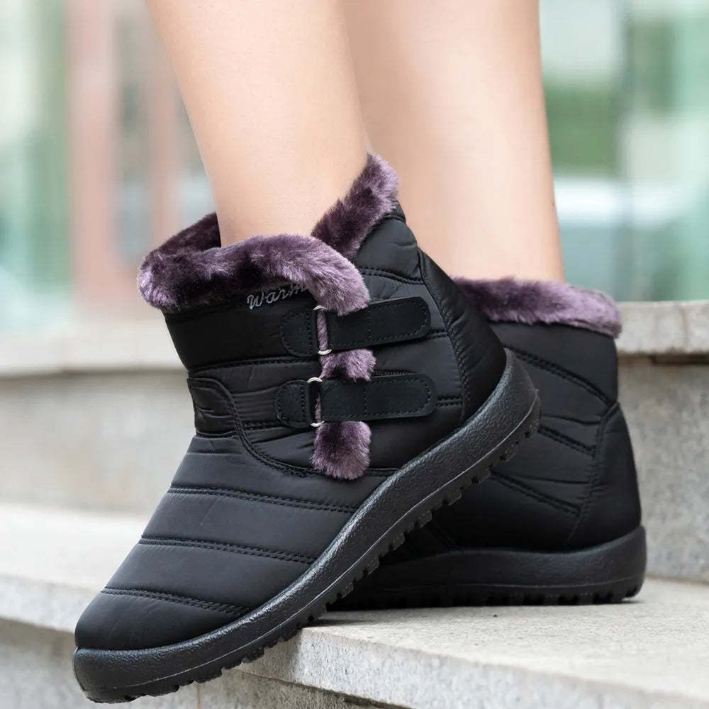 Orthopedic Boots For Women Waterproof Non-Slip Soles Warm Fur Plush Winter Boots