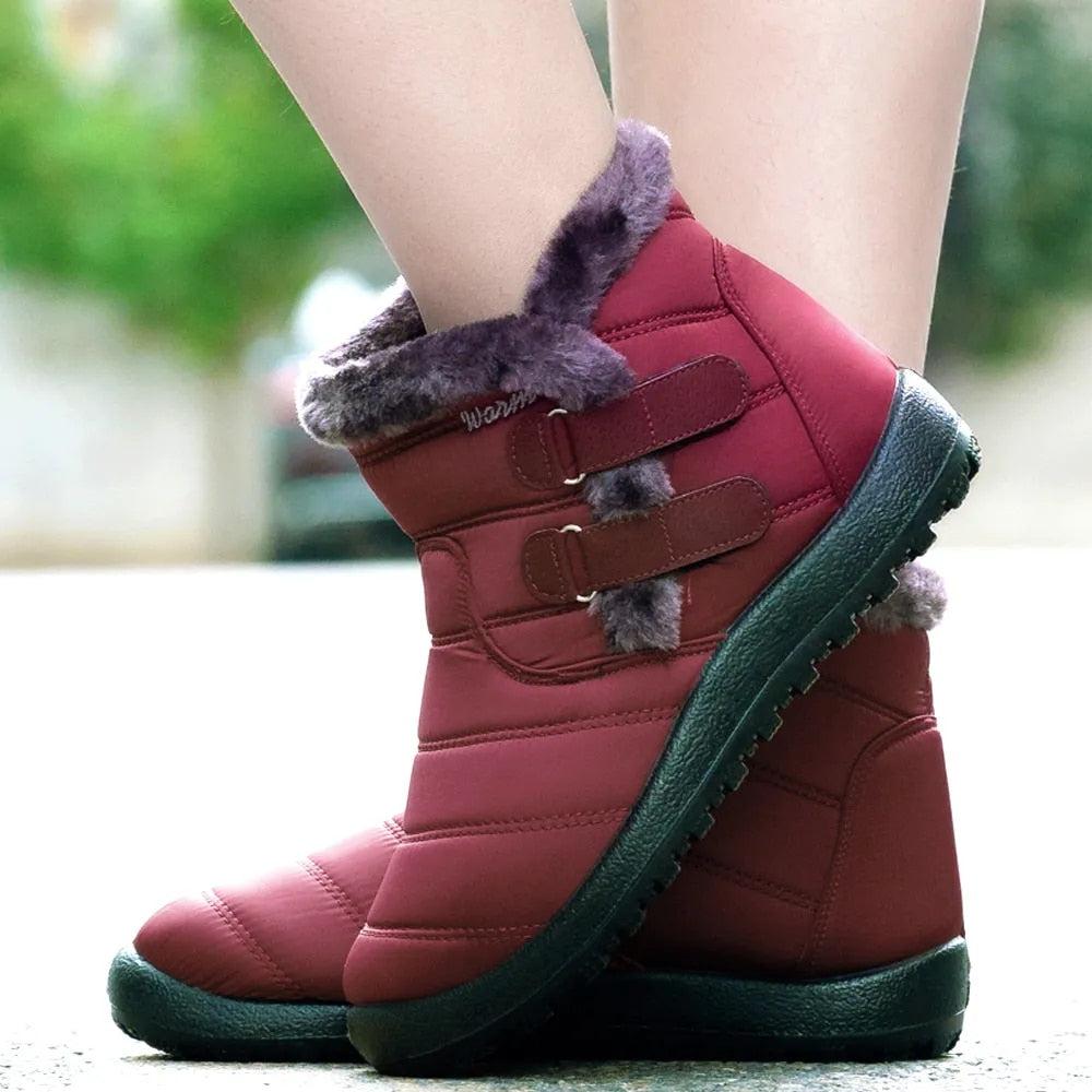 Orthopedic Boots For Women Waterproof Non-Slip Soles Warm Fur Plush Winter Boots