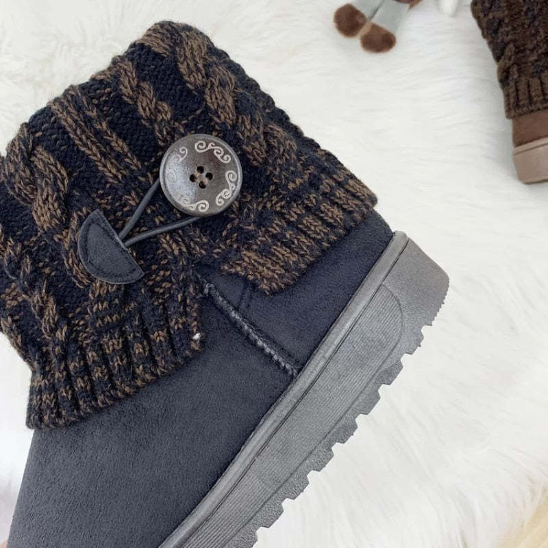 Outdoor Orthopedic Winter Boots For Women Suede Ankle Shoes
