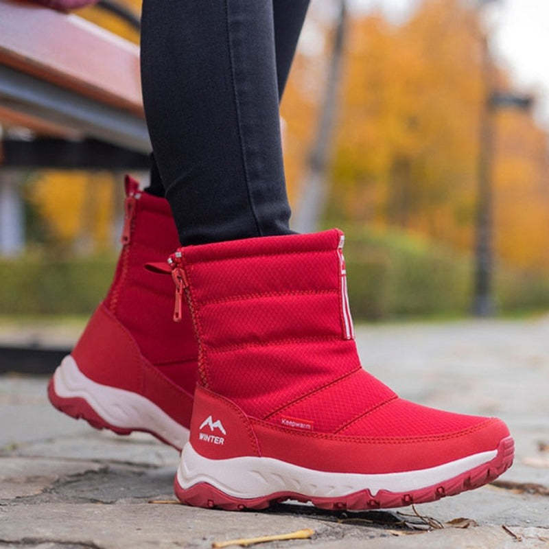Waterproof Women Snow Boots Nonslip Plush Orthopedic Shoes