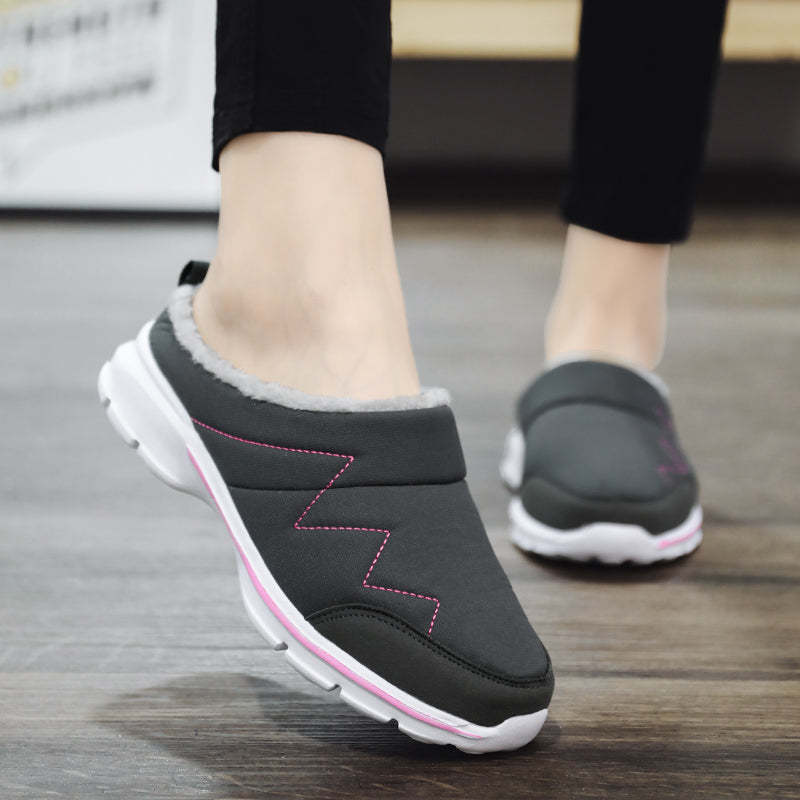 Women Plush Winter Shoes Light Home Fur Slippers