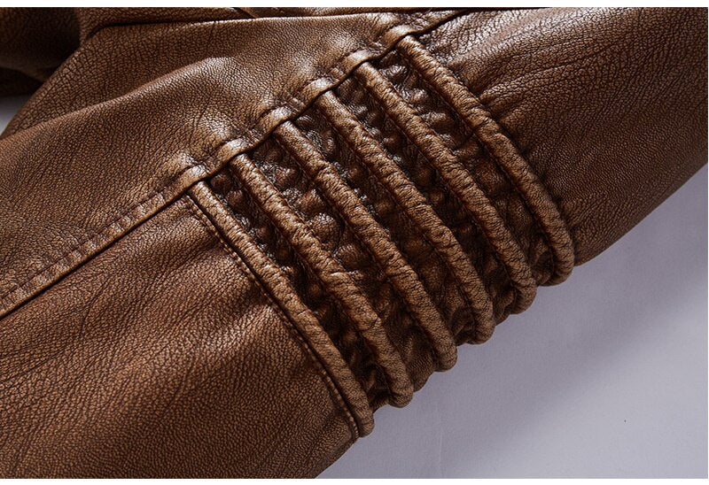 Leather Jacket With Fleece Lining