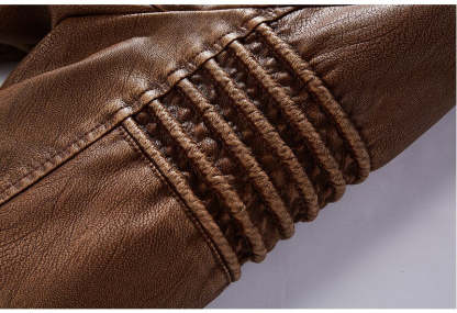 Leather Jacket With Fleece Lining