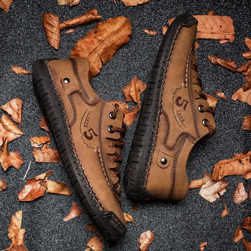 Leather Orthopedic Shoes Men Leather Winter Boots