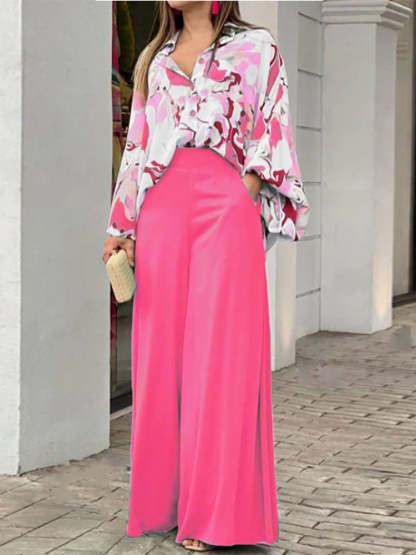 Two Piece Floral Women's Set