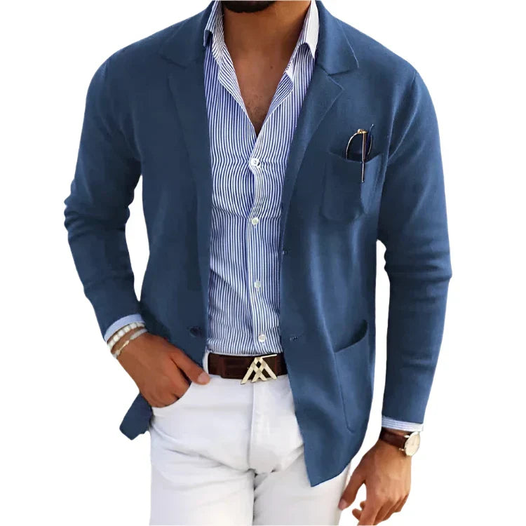 Men's Casual Knit Blazer