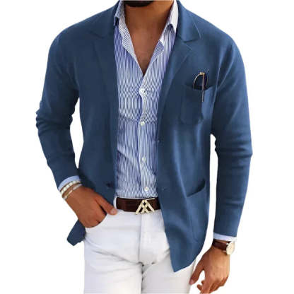 Men's Casual Knit Blazer