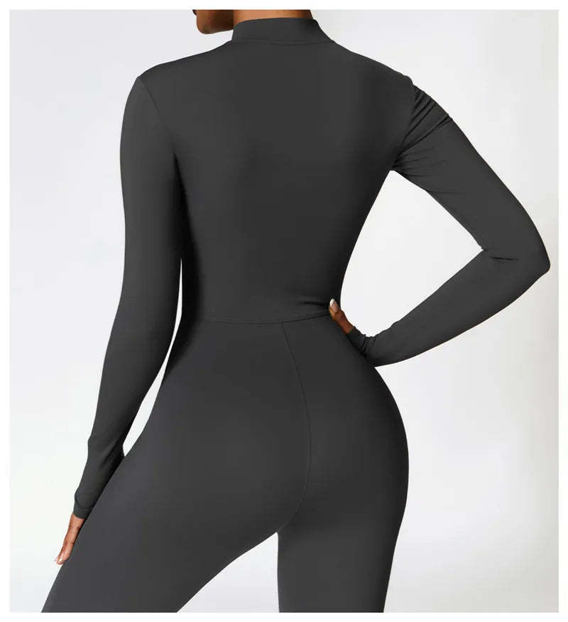 Sports Jumpsuit With Zipper