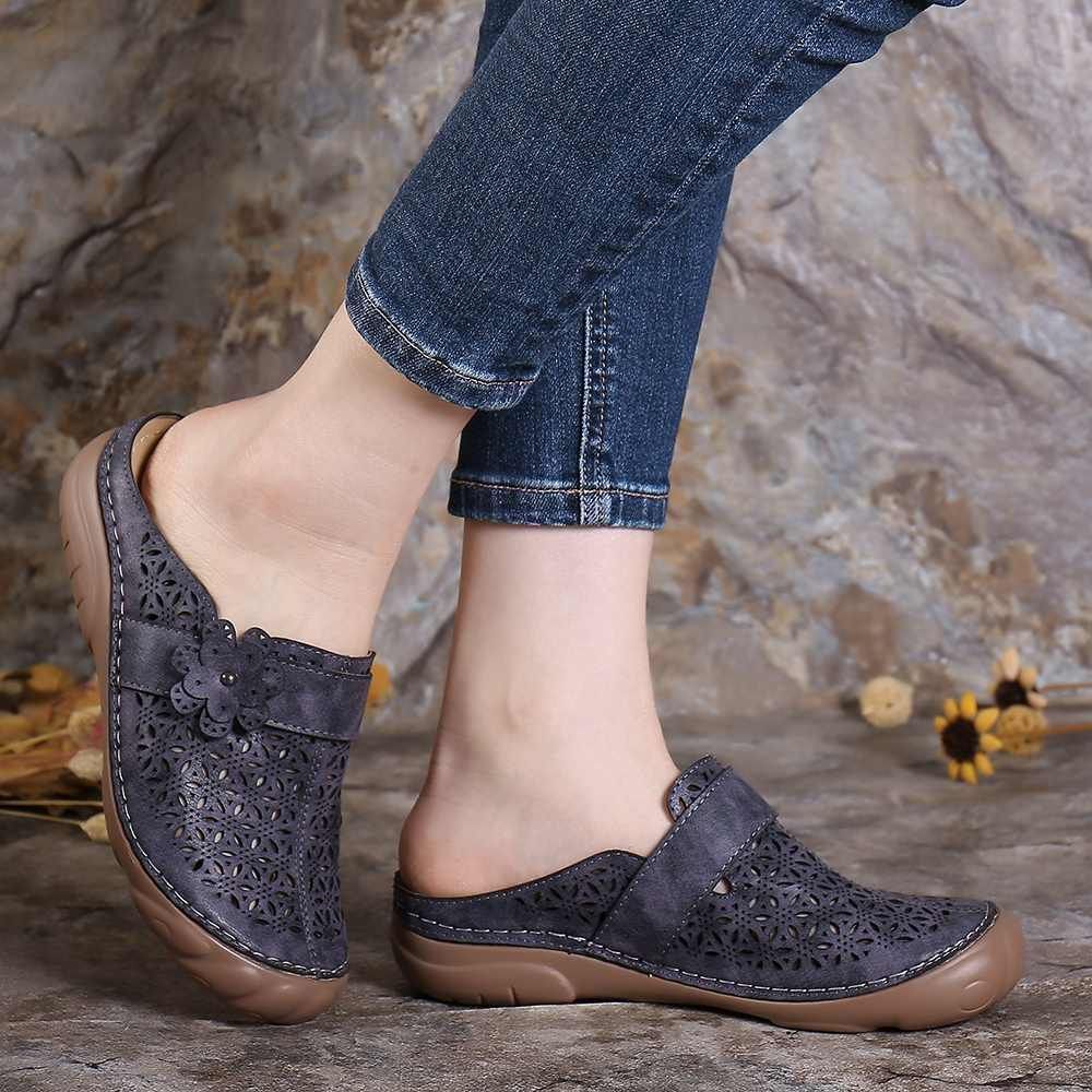 Comfortable Retro Backless Casual Sandals
