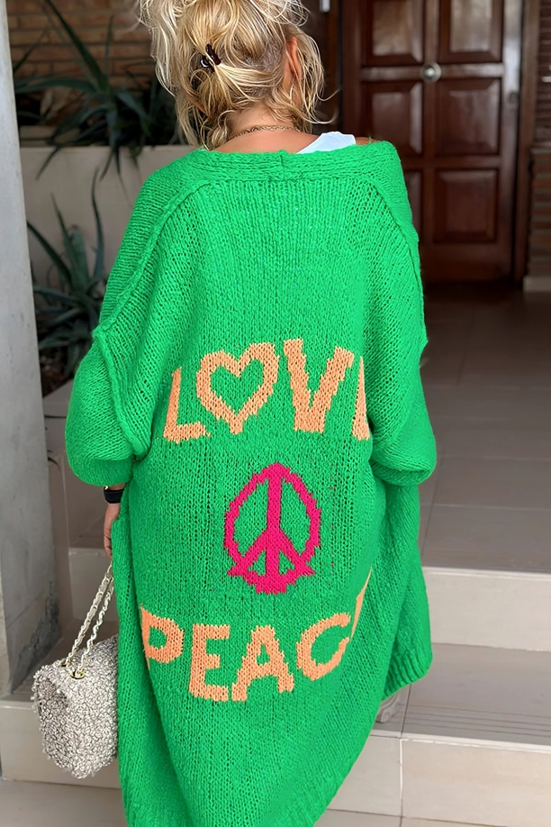 Long Knitted Cardigan