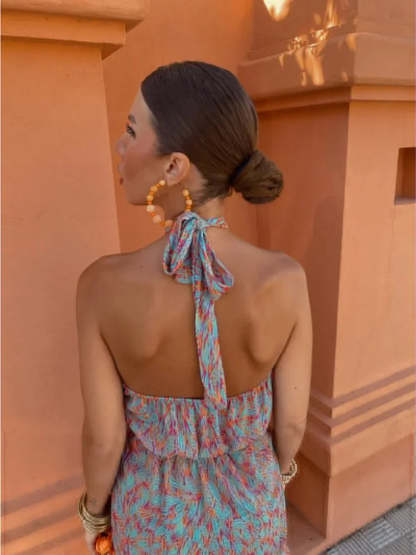  Chic Halter Mini Dress