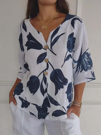 Oversized Floral Blouse