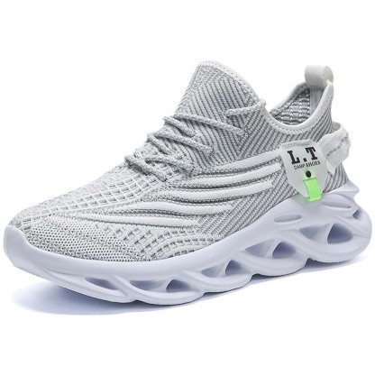 Men's mesh fly knit breathable casual fashion running shoes sneakers