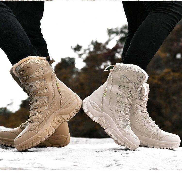 Women Snow Boots Fur Lined Orthopedic Shoes