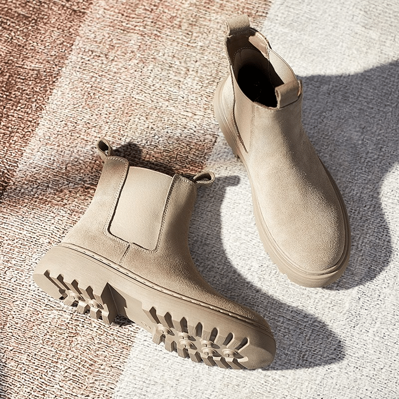 Orthopedic Ankle Boots Chunky Sole