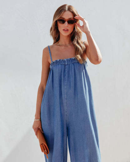 Vintage denim jumpsuit