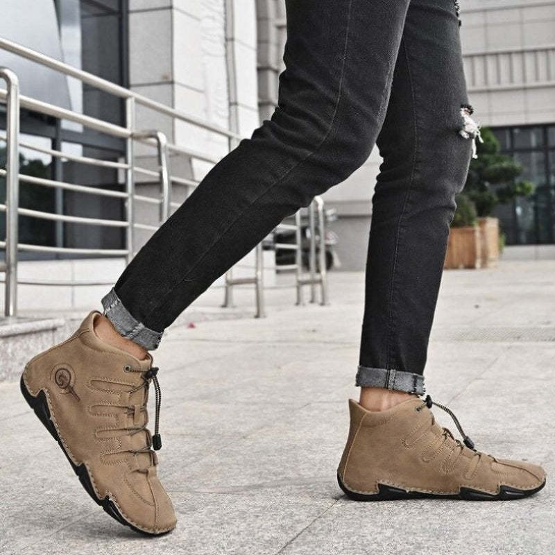 Men Orthopedic Shoes Retro Warm Ankle Boots