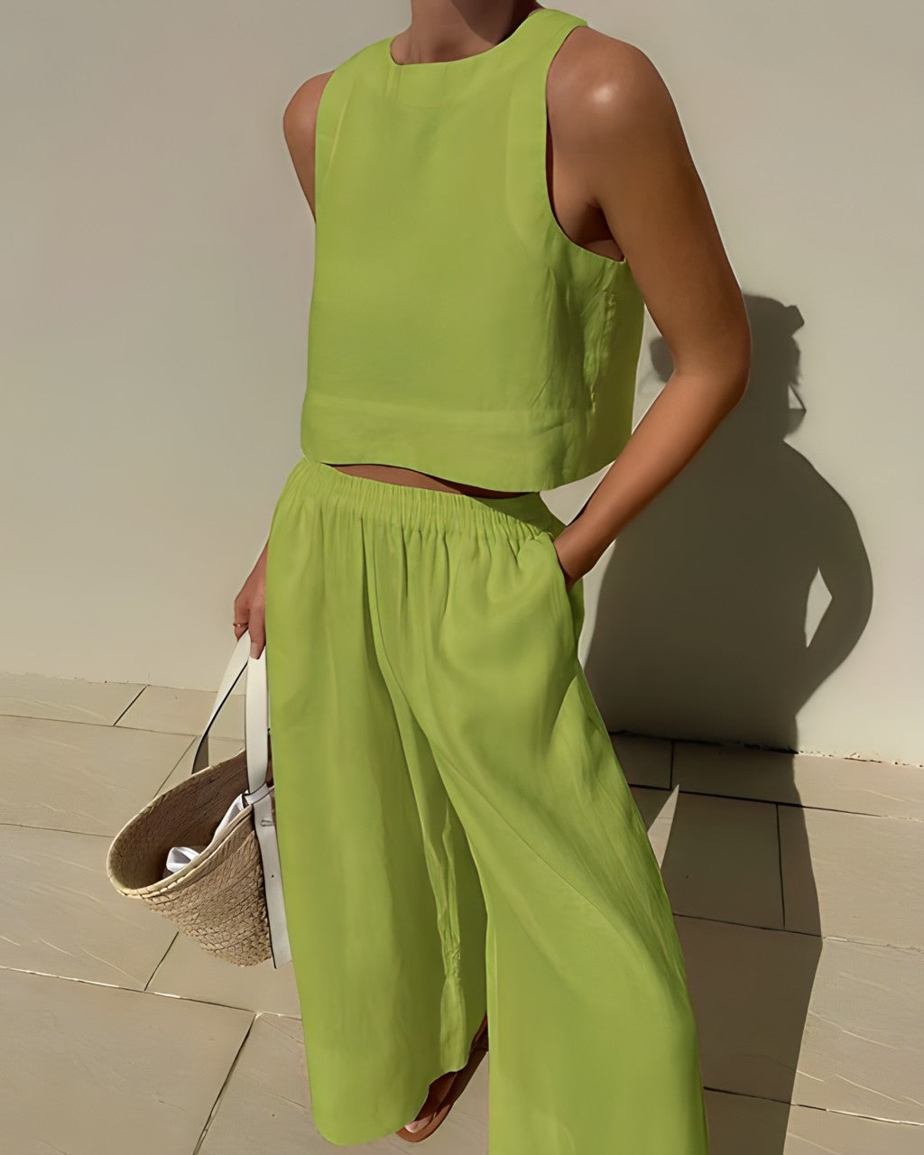 SASummer Linen Two Piece Set
