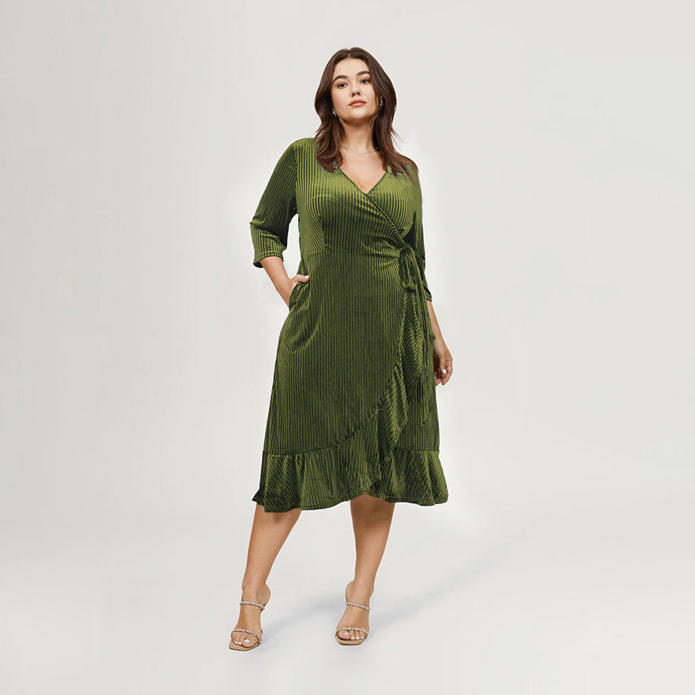 Wrap Midi Dress
