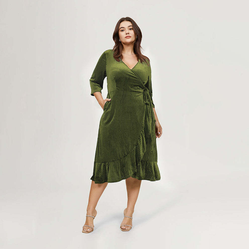 Wrap Midi Dress